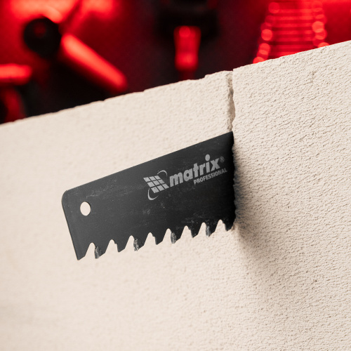 Ножовка по пенобетону, 500 мм, защитное покрытие, твердосплавные напайки на зубья, двухкомпонентная рукоятка Matrix по ценам производителя в Воронеже с доставкой по всей России