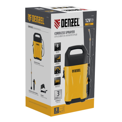 Опрыскиватель аккумуляторный D-8LI, 8 л, 12 В, 2 Ач Denzel по ценам производителя в Воронеже с доставкой по всей России
