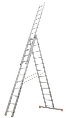Лестница 3-х секционная алюминиевая 3*13 по ценам производителя в Воронеже с доставкой по всей России