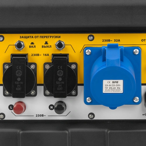 Генератор бензиновый PS 90 EA, 9.0 кВт, 230В, 25 л, коннектор автоматики, электростартер Denzel по ценам производителя в Воронеже с доставкой по всей России