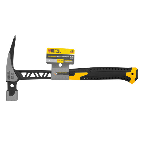 Молоток кровельщика 600 г, цельнокованый, боек с магнитом, двухкомп. обрезин. рук-ка Denzel по ценам производителя в Воронеже с доставкой по всей России