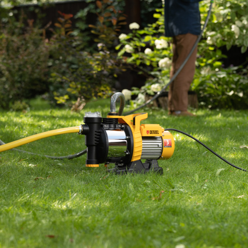 Садовый поверхностный насос GP1100SS, 1100 Вт, 4000 л/ч, подъем 45 м, пластик Denzel по ценам производителя в Воронеже с доставкой по всей России