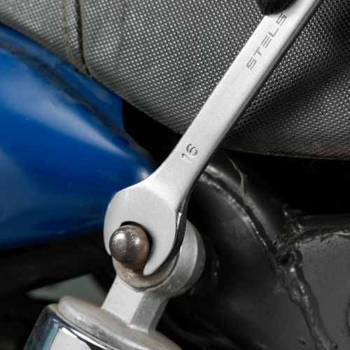 Ключ комбинированный, 16 мм, CrV, матовый хром Stels по ценам производителя в Воронеже с доставкой по всей России