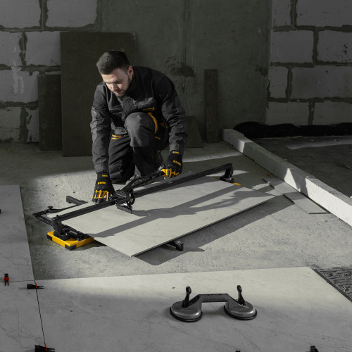 Плиткорез рельсовый 1200х16мм, каретка на подш., стальная станина, усил. рукоятка-пенал Denzel по ценам производителя в Воронеже с доставкой по всей России