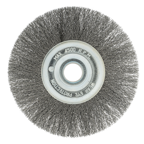 Щетка для УШМ, 175 мм, посадка 22.2 мм, плоская, витая проволока 0.3 мм Сибртех по ценам производителя в Воронеже с доставкой по всей России