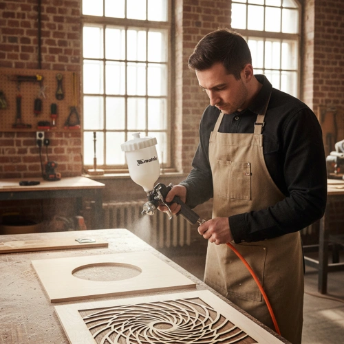 Набор пневмоинструмента, 5 предметов, быстросъемное соединение, краскораспылитель с верхним бачком Matrix по ценам производителя в Воронеже с доставкой по всей России