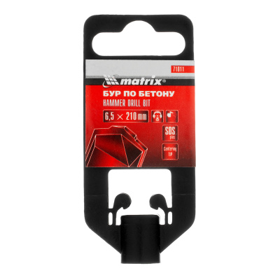Бур по бетону, 6.5 x 210 мм, SDS Plus Matrix по ценам производителя в Воронеже с доставкой по всей России