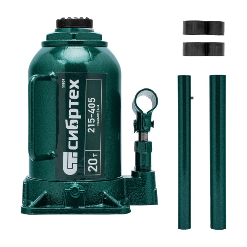 Домкрат гидравлический бутылочный, 20 т, 215-405 мм Сибртех по ценам производителя в Воронеже с доставкой по всей России