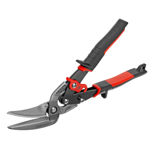 Ножницы по металлу "Piranha", 270 мм, прямой и левый проходной рез, сталь СrMo, двухкомпонентные рукоятки Gross по ценам производителя в Воронеже с доставкой по всей России