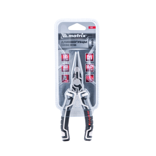 Длинногубцы прямые 165 мм, усиленная система, Pro Matrix по ценам производителя в Воронеже с доставкой по всей России