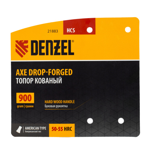 Топор кованый, 900 г, американский тип, буковая рукоятка, 430мм, EFP Denzel по ценам производителя в Воронеже с доставкой по всей России