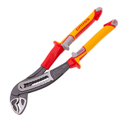 Клещи переставные, диэлектрические рукоятки до 1000 В, 240 мм Gross по ценам производителя в Воронеже с доставкой по всей России