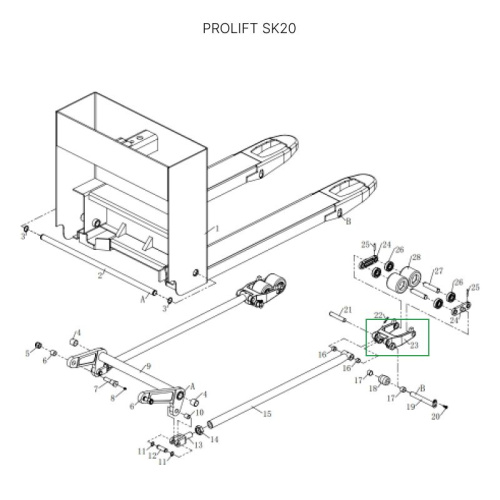 Рычаг силового блока для тележек SK20 по ценам производителя в Воронеже с доставкой по всей России