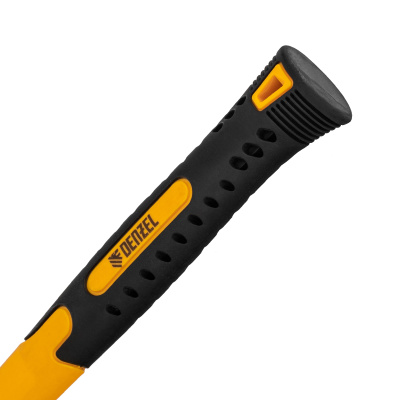 Киянка резиновая, 16 oz, черно-белая резина, фибергласовая рукоятка Denzel по ценам производителя в Воронеже с доставкой по всей России