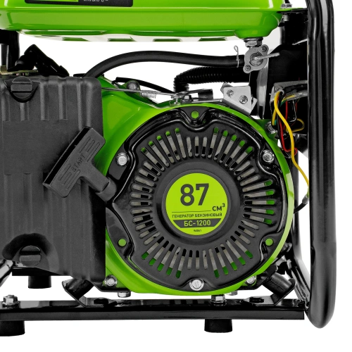 Генератор бензиновый БС-1200, 1 кВт, 230 В, четырехтактный, 5.5 л, ручной стартер Сибртех по ценам производителя в Воронеже с доставкой по всей России