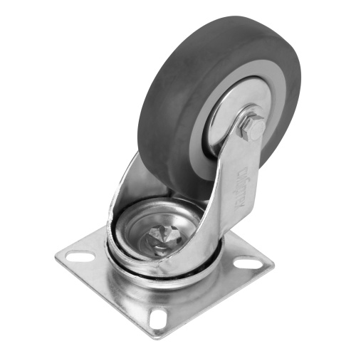 Колесо поворотное D 75 мм, крепление  платформенное Сибртех по ценам производителя в Воронеже с доставкой по всей России