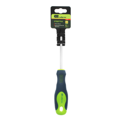 Отвертка, PZ2 х 100 мм, CrV, двухкомпонентная рукоятка Сибртех по ценам производителя в Воронеже с доставкой по всей России