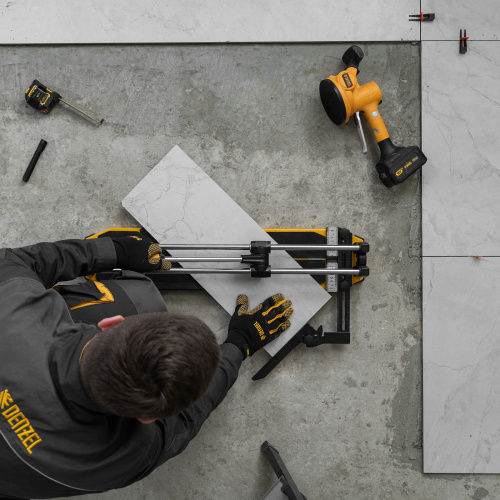 Плиткорез 600х14мм, цельнометал. напр., каретка на подш., стальная станина, рукоятка-пенал Denzel по ценам производителя в Воронеже с доставкой по всей России