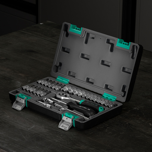 Набор инструментов, 1/4", CrV, пластиковый кейс 29 предметов Stels по ценам производителя в Воронеже с доставкой по всей России