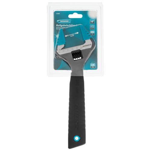 Ключ разводной, 250 мм, CrV, тонкие губки, защитные насадки Gross по ценам производителя в Воронеже с доставкой по всей России