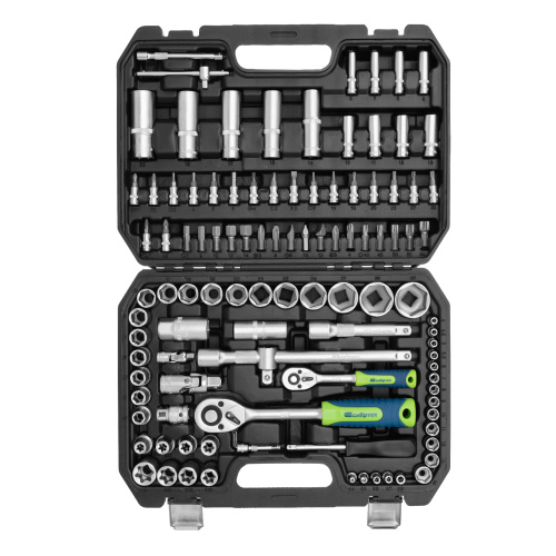 Набор инструментов, 1/2", 1/4", 108 предметов// Сибртех по ценам производителя в Воронеже с доставкой по всей России