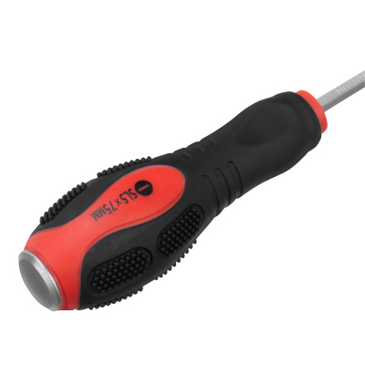 Ударная отвертка, SL5 x 75 мм, двухкомпонентная рукоятка, CrV Matrix по ценам производителя в Воронеже с доставкой по всей России