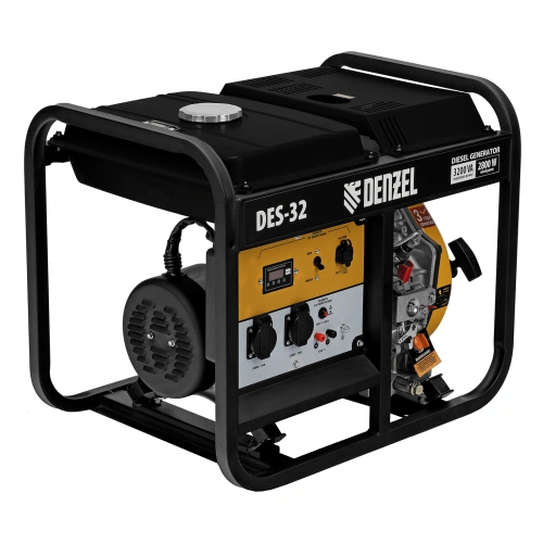 Генератор дизельный DES-32, 3,2 кВт, 230 В, 11 л, ручной стартер Denzel по ценам производителя в Воронеже с доставкой по всей России