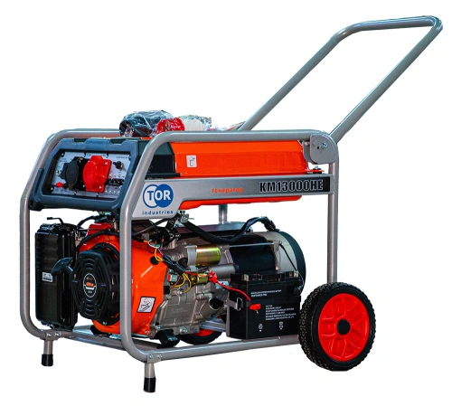 Генератор бензиновый 9,0 кВт 220В/380В с электростартером TOR KM13000HE по ценам производителя в Воронеже с доставкой по всей России