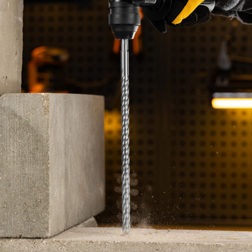 Бур по бетону, цельная крестовая пластина, 12x315 мм, SDS PLUS Denzel по ценам производителя в Воронеже с доставкой по всей России