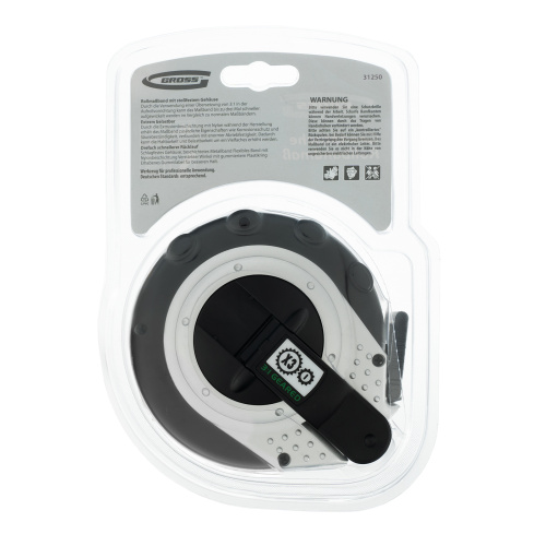 Рулетка геодезическая 10 м х 13 мм, закрытый корпус, металлическая лента, нейлон Gross по ценам производителя в Воронеже с доставкой по всей России