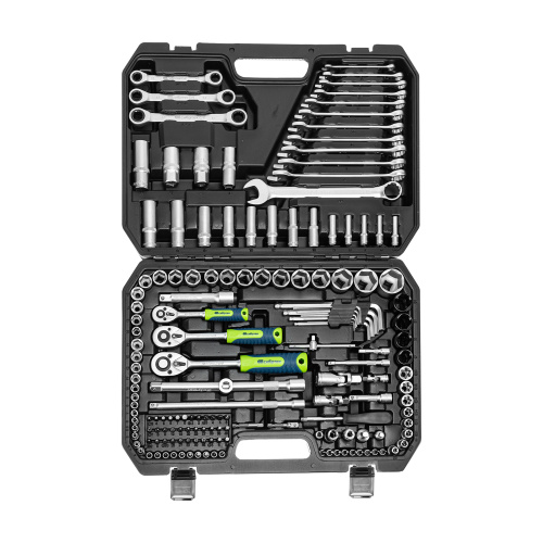 Набор инструментов, 1/2", 3/8", 1/4", пластиковый кейс 160 предм. Сибртех по ценам производителя в Воронеже с доставкой по всей России