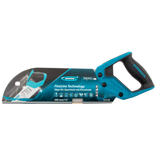 Пила для фанеры с запилом Piranha, 300 мм/12", 11-12 TPI, каленый зуб 3D, двухкомпонентная рукоятка Gross по ценам производителя в Воронеже с доставкой по всей России