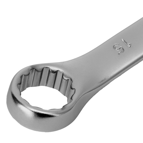 Ключ комбинированный, 15 мм, CrV, матовый хром Stels по ценам производителя в Воронеже с доставкой по всей России