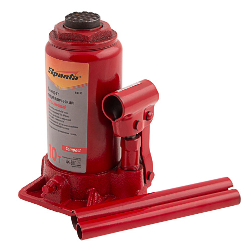 Домкрат гидравлический бутылочный 10 т, h подъема 190-370 мм Sparta Compact по ценам производителя в Воронеже с доставкой по всей России