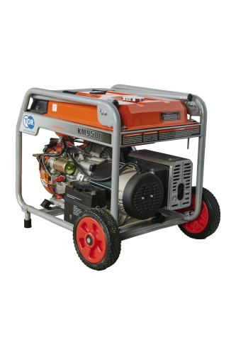Генератор бензиновый 7,0 кВт 220В 27 л с электростартером и колесами TOR KM9500H по ценам производителя в Воронеже с доставкой по всей России