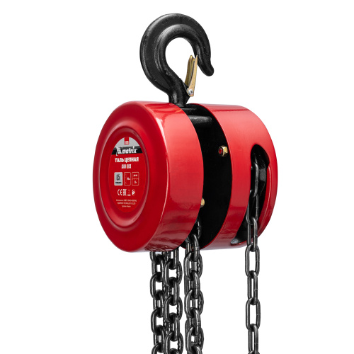 Таль цепная, 0.5 т, H подъема 2.5 м, расстояние между крюками 240 мм Matrix по ценам производителя в Воронеже с доставкой по всей России
