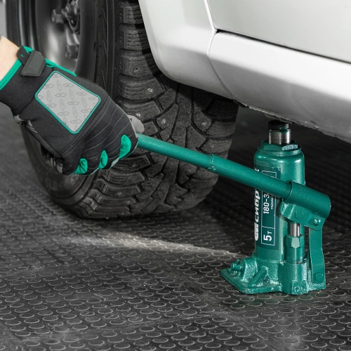 Домкрат гидравлический бутылочный, 5 т, 180-340 мм, в пласт. кейсе Сибртех по ценам производителя в Воронеже с доставкой по всей России