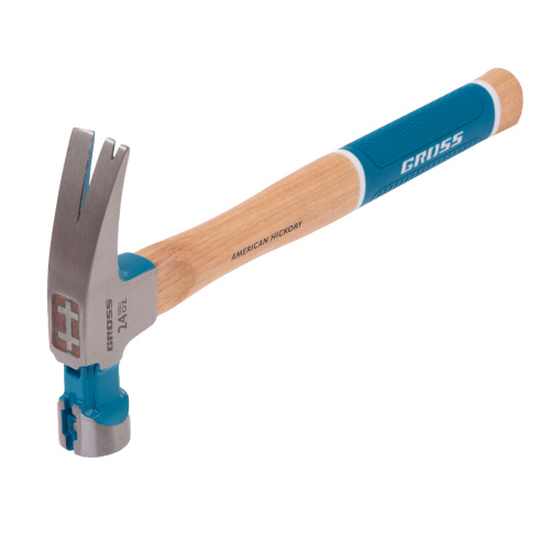 Молоток-гвоздодер, 680 г, угол 75, магнит, обрезиненная рукоятка AMERICAN HICKORY GROSS по ценам производителя в Воронеже с доставкой по всей России