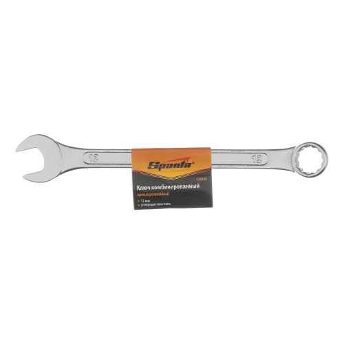 Ключ комбинированный, 12 мм, хромированный Sparta по ценам производителя в Воронеже с доставкой по всей России
