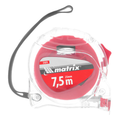 Рулетка Crystal,7,5 м х 25 мм,корпус из поликарбоната Matrix по ценам производителя в Воронеже с доставкой по всей России