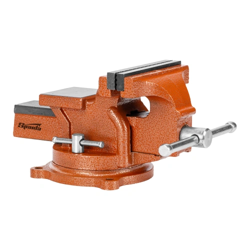 Тиски слесарные, 125 мм, поворотные, с наковальней Sparta по ценам производителя в Воронеже с доставкой по всей России