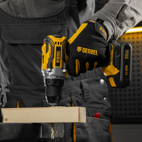 Дрель-шуруповерт аккумуляторная, бесщет. BLDL-18-02 Li-Ion, 18 В Denzel по ценам производителя в Воронеже с доставкой по всей России