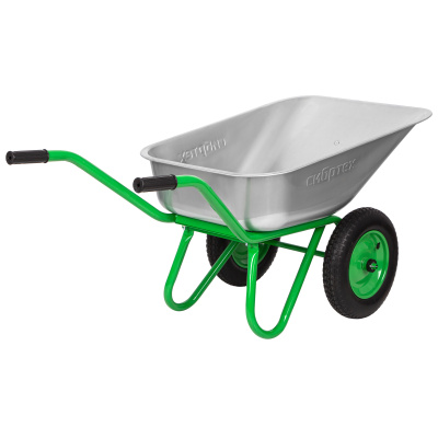 Тачка садово-строительная 2-х колесная, грузоподъемность 230 кг, объем 90 л Сибртех по ценам производителя в Воронеже с доставкой по всей России