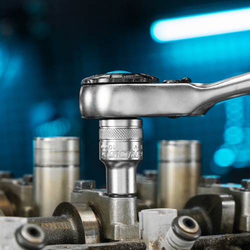 Набор торцевых головок, трещотка 120 зубьев, 1/2", CrV, 12 предметов Gross по ценам производителя в Воронеже с доставкой по всей России