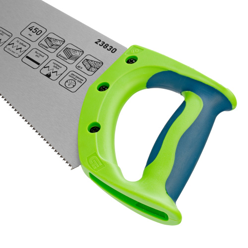 Ножовка по дереву"Зубец" для точных пильных работ, 450 мм, каленый зуб 2D, 14 TPI, двухкомпонентная рукоятка Сибртех по ценам производителя в Воронеже с доставкой по всей России