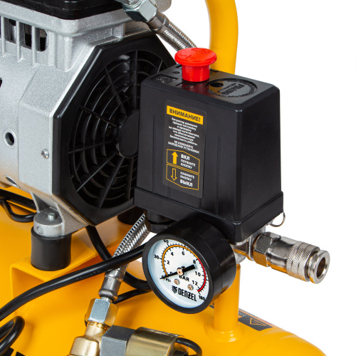 Компрессор DLS650/10 безмаслянный малошумный 650 Вт, 120 л/мин, ресивер 10 л Denzel по ценам производителя в Воронеже с доставкой по всей России