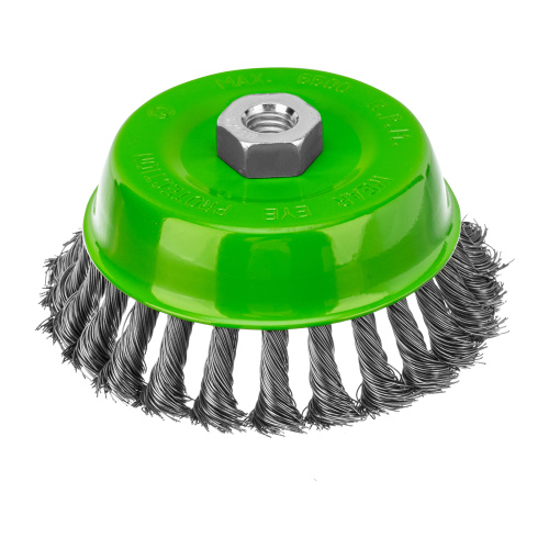 Щетка для УШМ, 125 мм, М14, "чашка", крученая металлическая проволока Сибртех по ценам производителя в Воронеже с доставкой по всей России