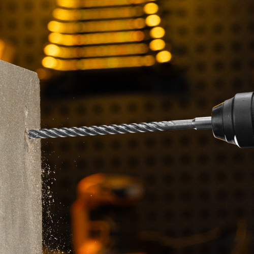 Бур по бетону, цельная крестовая пластина, 10x265 мм, SDS PLUS Denzel по ценам производителя в Воронеже с доставкой по всей России