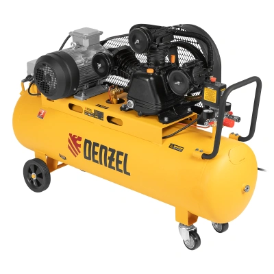 Компрессор воздушный BCW3000-T/100, ременный привод, 3.0 кВт, 100 литров, 520 л/мин Denzel по ценам производителя в Воронеже с доставкой по всей России