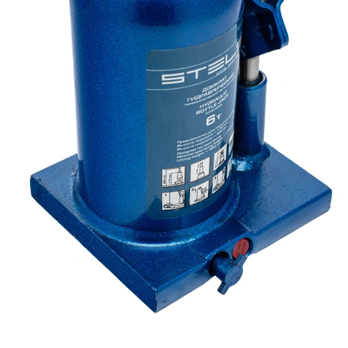 Домкрат гидравлический бутылочный телескопический, 6 т, H подъема 170-420 мм Stels по ценам производителя в Воронеже с доставкой по всей России